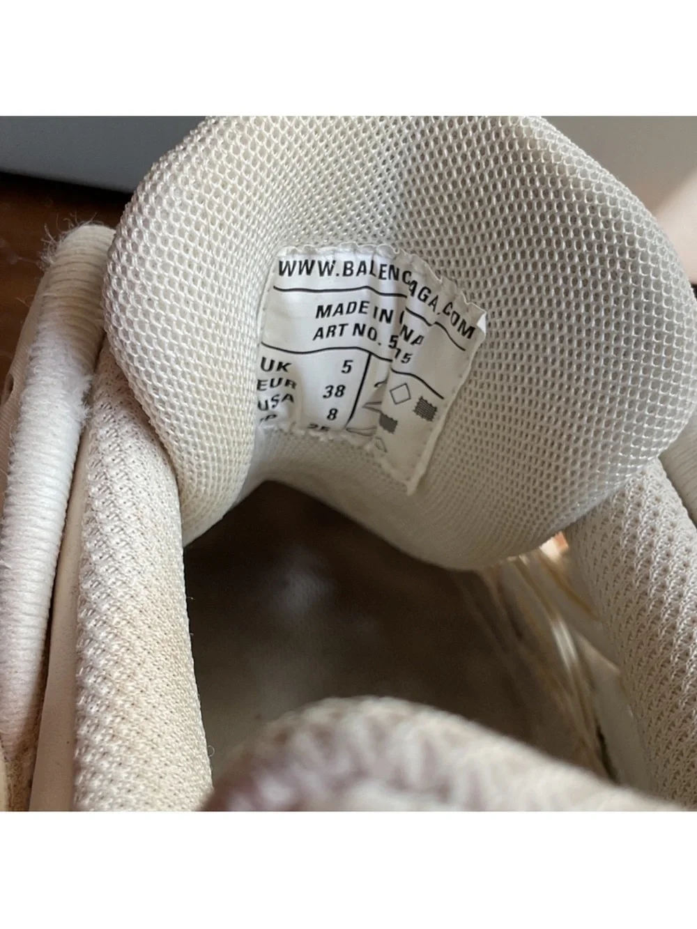 Balenciaga Women's White & Mint Track Sneaker